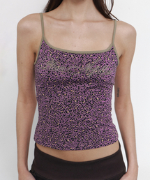 Kiki Leopard Sleeveless Top (Purple)