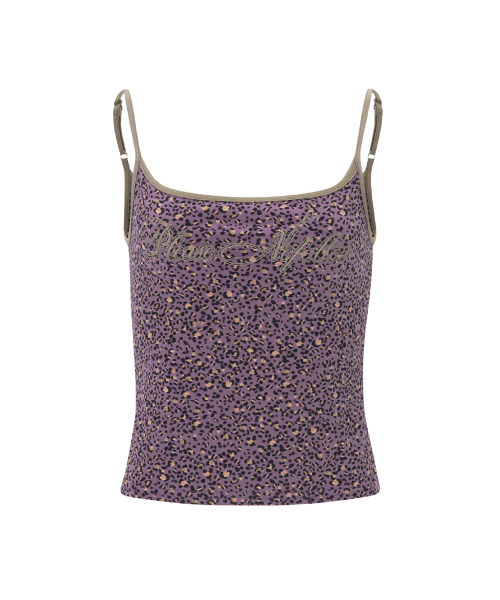 PLEASENOFOLLOW(プリーズノーフォロー)の「Kiki Leopard Sleeveless Top (Purple)(Tシャツ/カットソー・レディース・その他・FREE)」の2枚目の写真