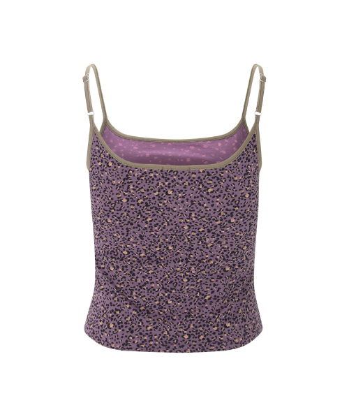 PLEASENOFOLLOW(プリーズノーフォロー)の「Kiki Leopard Sleeveless Top (Purple)(Tシャツ/カットソー・レディース・その他・FREE)」の3枚目の写真