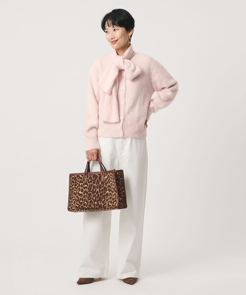 UNITED ARROWS(ユナイテッドアローズ)の「フォックスカシミヤ ストール カーディガン(カーディガン/ボレロ・レディース・ライトグレー/ライトピンク/オフホワイト・FREE)」の4枚目の写真
