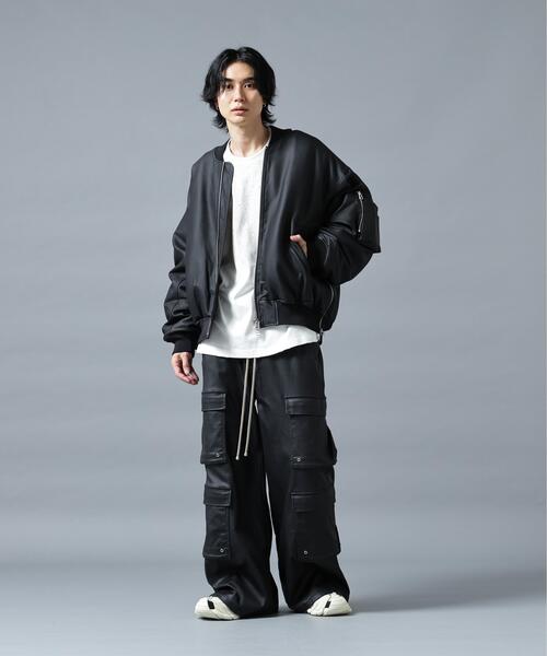 DANKE SCHON（ダンケシェーン）の「DankeSchon/ダンケシェーン/PU COATING ZIP MA-1（MA-1・メンズ・ブラック・M/L）」の5枚目の写真