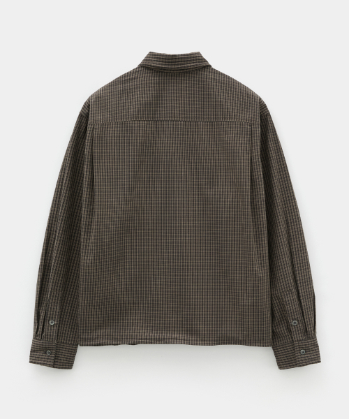 DNSR(ディーエヌエスアール)の「LEGACY ワイヤーチェックシャツ ブラウン(シャツ/ブラウス・メンズ・その他・MEDIUM/LARGE/X-LARGE)」の3枚目の写真