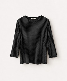 El mar　ナローボーダー7分袖Tシャツ