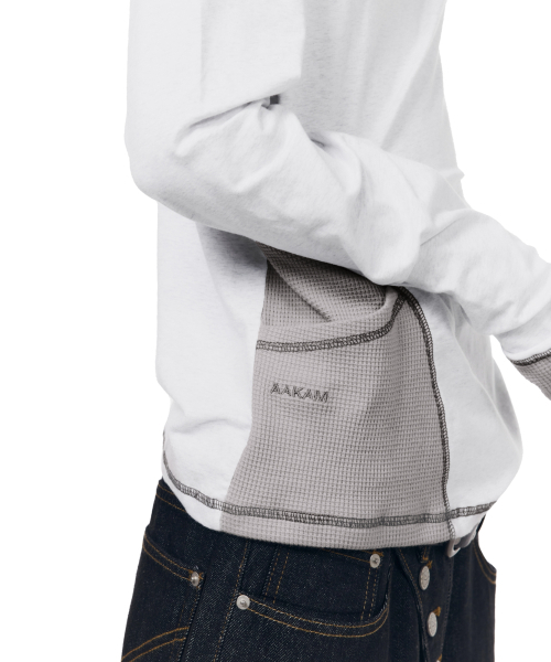 AAKAM(アーカム)の「Slant Cut Hooded Long Sleeve (Light Gray)(パーカー・レディース・その他・1/2)」の10枚目の写真