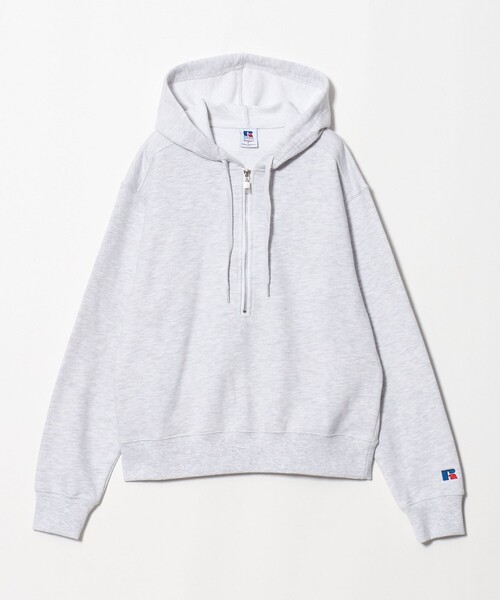 Russell Athletic(ラッセルアスレティック)の「【別注】<RUSSELL ATHLETIC>ハーフジップ スウェット プルオーバー(スウェット・レディース・コバルトブルー/ネイビー/グレー系/オレンジ・FREE)」の2枚目の写真
