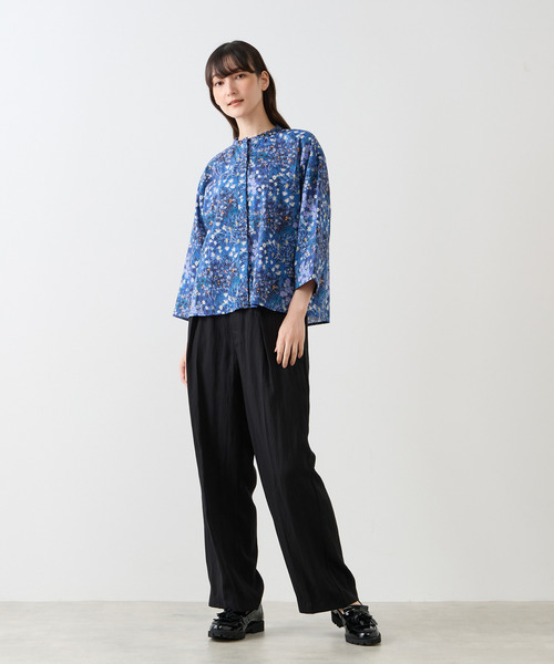 LOGEMENT DE CLAIRE（ロジュモンドクレール）の「【LOURMARIN】リバティフリルカラーブラウス（シャツ/ブラウス・レディース・グレー/ブルー・FREE）」の10枚目の写真