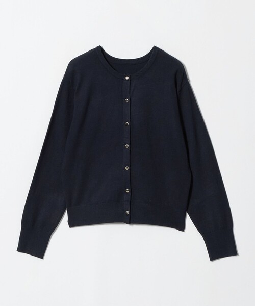 A DAY IN THE LIFE UNITED ARROWS(アデイインザライフユナイテッドアローズ)の「2WAY クルーネックカーディガン ‐ウォッシャブル‐<A DAY IN THE LIFE>(ニット/セーター・レディース・ネイビー/ベージュ/レッド/ダークグレー・FREE)」の4枚目の写真