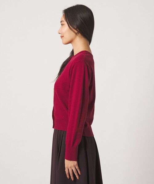 A DAY IN THE LIFE UNITED ARROWS(アデイインザライフユナイテッドアローズ)の「2WAY クルーネックカーディガン ‐ウォッシャブル‐<A DAY IN THE LIFE>(ニット/セーター・レディース・ネイビー/ベージュ/レッド/ダークグレー・FREE)」の9枚目の写真