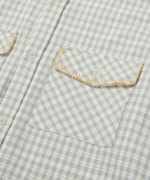 MMLG(エムエムエルジー)の「TIMBER NICHE POCKET SHIRT (GREY)(シャツ/ブラウス・レディース・その他・SMALL/MEDIUM/LARGE/X-LARGE)」の5枚目の写真