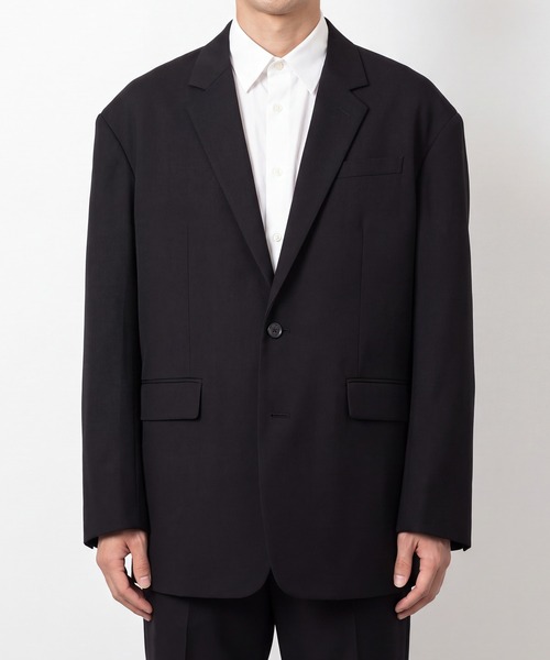 th products(ティーエイチプロダクト)の「【th products】Oversized Jacket(テーラードジャケット・メンズ・ブラック・2/1)」の1枚目の写真