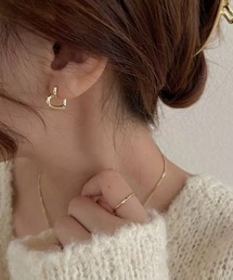 【TUNE】ハートフープピアス