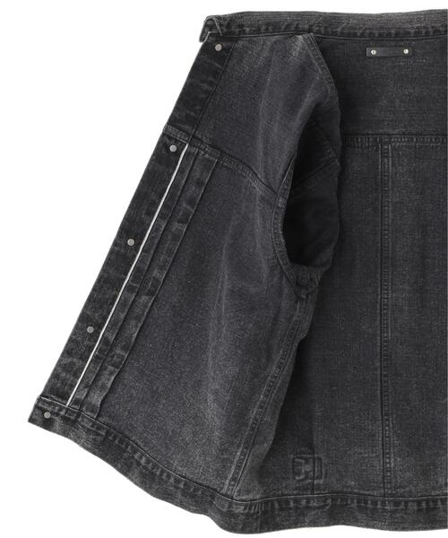 MINEDENIM(マインデニム)の「MINEDENIM (マインデニム) Denim Classic Trucker Jacket TYPE-1 BKU(デニムジャケット・メンズ・ブラック・2/4/3)」の3枚目の写真