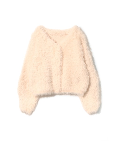 NOTREemor(ノートルエモア)の「short femme cardigan(カーディガン/ボレロ・レディース・ピンク/チャコールグレー・FREE)」の13枚目の写真