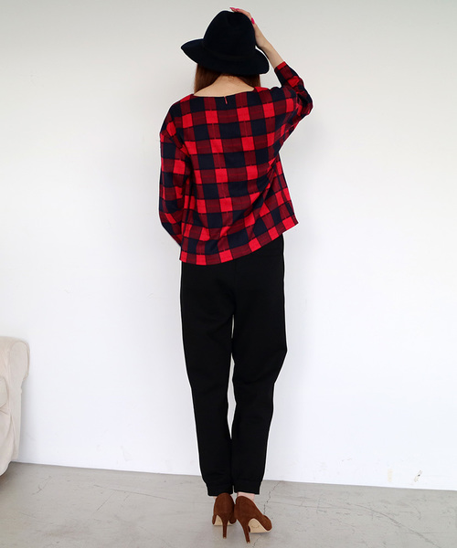 N.（N. Natural Beauty Basic）（エヌエヌナチュラルビューティーベーシック）の「ジョガーパンツ（その他パンツ・レディース・ブラック/グレー・MEDIUM）」の16枚目の写真