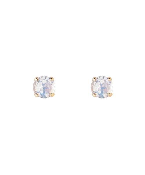 誕生石ピアス[K10][6月：ブルームーンストーン]（ピアス（両耳用 