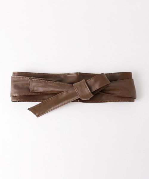 BEAUTY&YOUTH UNITED ARROWS(ビューティーアンドユースユナイテッドアローズ)の「BY サッシュベルト 2 ◆(ベルト・レディース・ブラック/ブラウン/ワインレッド/ベージュ・FREE)」の1枚目の写真