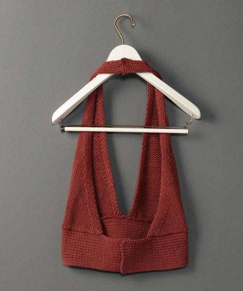 BEAUTY&YOUTH UNITED ARROWS(ビューティーアンドユースユナイテッドアローズ)の「<6(ROKU)>∴COTTON MIX HALTER BRA/ニット ◆(その他トップス・レディース・ベージュ/ブラウン・FREE)」の3枚目の写真