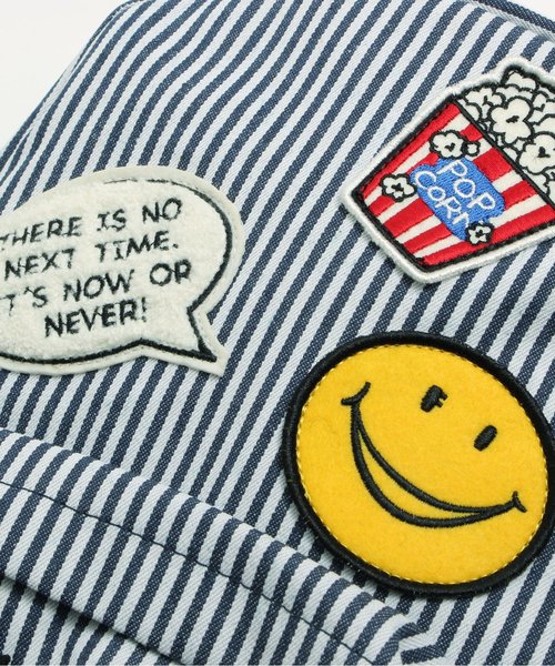 BREEZE(ブリーズ)の「ワッペン付きリュック(バックパック/リュック・キッズ・インディゴブルー/ストライプ・SMALL/MEDIUM)」の7枚目の写真