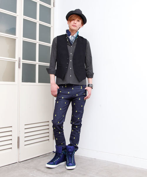 603（ロクマルサン）の「603　ボタンダウンピンドットシャツ（シャツ/ブラウス・メンズ・ブラック・40/42/44）」の6枚目の写真