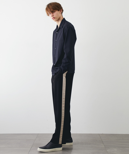 STUDIOUS（ステュディオス）の「【STUDIOUS】マルチストレッチワイドパンツ（その他パンツ・メンズ・ホワイト/パープル/ブラック・1/2）」の4枚目の写真