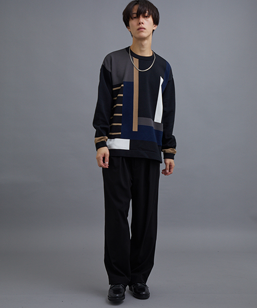 STUDIOUS（ステュディオス）の「【STUDIOUS】マルチストレッチワイドパンツ（その他パンツ・メンズ・ホワイト/パープル/ブラック・1/2）」の20枚目の写真