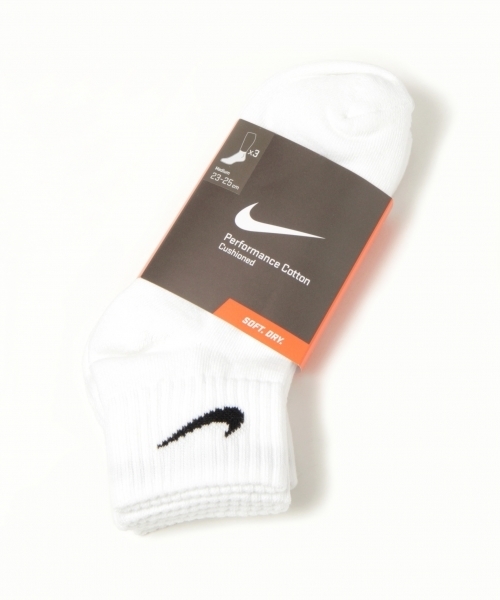 NIKE（ナイキ）の「BAYFLOW／【NIKE(ナイキ)】3ペアコットンソックス　17AW（ソックス/靴下・レディース・ホワイト・FREE）」の6枚目の写真