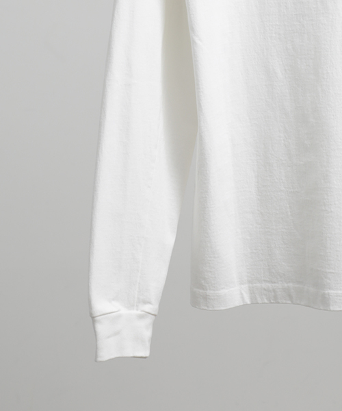 wjk black（ﾀﾞﾌﾞﾙｼﾞｪｲｹｲﾌﾞﾗｯｸ）の「【wjk black】≪STUDIOUS限定≫ヘビーウェイトVネックL/S Tee（Tシャツ/カットソー・メンズ・ホワイト/ネイビー/ピンクベージュ/グレー・1/2/3）」の22枚目の写真