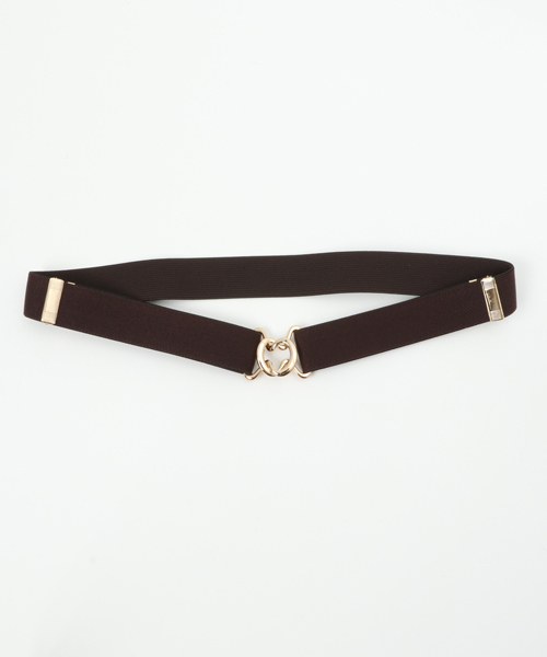 Andemiu（アンデミュウ）の「ウエストゴムベルト771560（ベルト・レディース・カーキ/ブラウン/ブラック/ダークブラウン/ネイビー/ベージュ・FREE）」の3枚目の写真