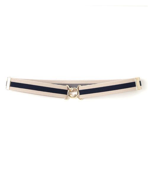 Andemiu（アンデミュウ）の「ウエストゴムベルト771560（ベルト・レディース・カーキ/ブラウン/ブラック/ダークブラウン/ネイビー/ベージュ・FREE）」の4枚目の写真