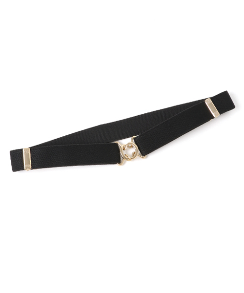 Andemiu（アンデミュウ）の「ウエストゴムベルト771560（ベルト・レディース・カーキ/ブラウン/ブラック/ダークブラウン/ネイビー/ベージュ・FREE）」の2枚目の写真