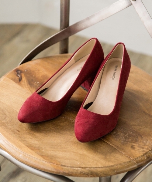 GLOBAL WORK（グローバルワーク）の「【抗菌・防臭】ベーシックパンプス/766687（パンプス・レディース・ブラック/パープル/ワインレッド・MEDIUM/LARGE/SMALL）」の3枚目の写真