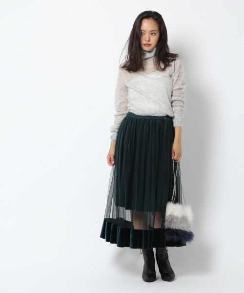 laboratory work（ラボラトリーワーク）の「【佐藤繊維】キッドモヘヤ混ハイゲージタートル【JAPAN MADE】（ニット/セーター・レディース・ブラウン/ピンク/ブルー/杢グレー・MEDIUM）」の7枚目の写真