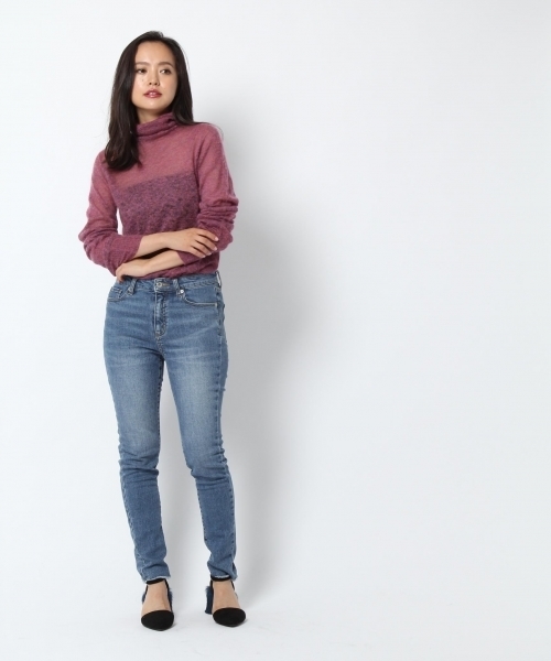 laboratory work（ラボラトリーワーク）の「【佐藤繊維】キッドモヘヤ混ハイゲージタートル【JAPAN MADE】（ニット/セーター・レディース・ブラウン/ピンク/ブルー/杢グレー・MEDIUM）」の8枚目の写真