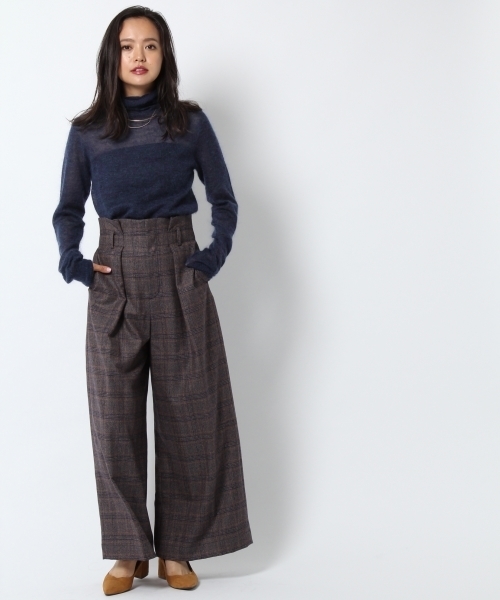 laboratory work（ラボラトリーワーク）の「【佐藤繊維】キッドモヘヤ混ハイゲージタートル【JAPAN MADE】（ニット/セーター・レディース・ブラウン/ピンク/ブルー/杢グレー・MEDIUM）」の9枚目の写真