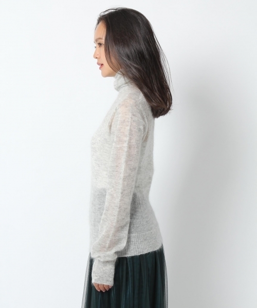 laboratory work（ラボラトリーワーク）の「【佐藤繊維】キッドモヘヤ混ハイゲージタートル【JAPAN MADE】（ニット/セーター・レディース・ブラウン/ピンク/ブルー/杢グレー・MEDIUM）」の12枚目の写真