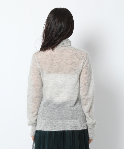 laboratory work（ラボラトリーワーク）の「【佐藤繊維】キッドモヘヤ混ハイゲージタートル【JAPAN MADE】（ニット/セーター・レディース・ブラウン/ピンク/ブルー/杢グレー・MEDIUM）」の13枚目の写真