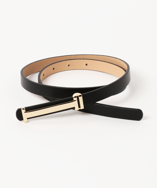 N.（N. Natural Beauty Basic）（エヌエヌナチュラルビューティーベーシック）の「メタルポイントベルト（ベルト・レディース・ブラック/グレー系その他・FREE）」の2枚目の写真