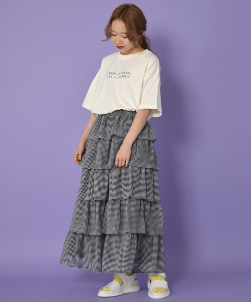 w closet（ダブルクローゼット）の「ティアードロングスカート