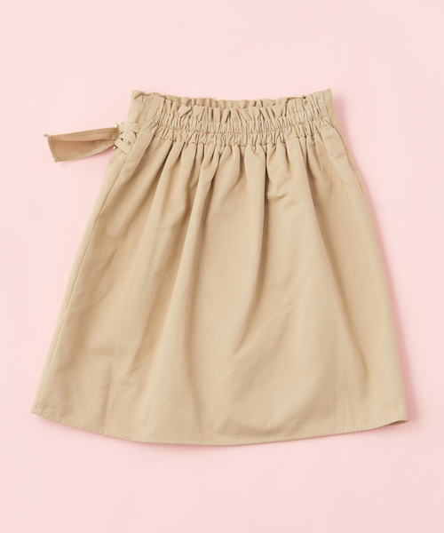 OLIVE des OLIVE（オリーブデオリーブ）の「ビジューバックル付きスカート（スカート・レディース・ブラック/ベージュ/レッド・FREE）」の4枚目の写真