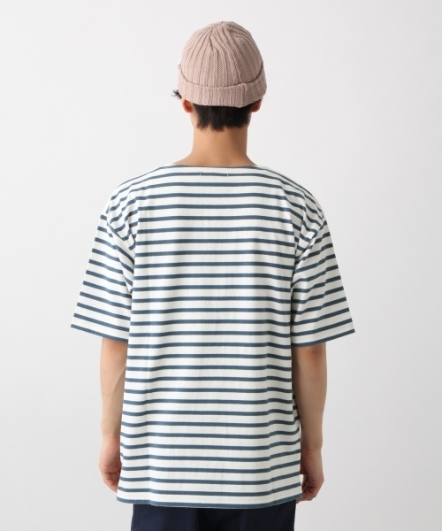 RAGEBLUE（レイジブルー）の「USAコットンバスクボーダー/796029（Tシャツ/カットソー・メンズ・ネイビー/その他/ブルー/ベージュ・MEDIUM/SMALL/LARGE）」の9枚目の写真