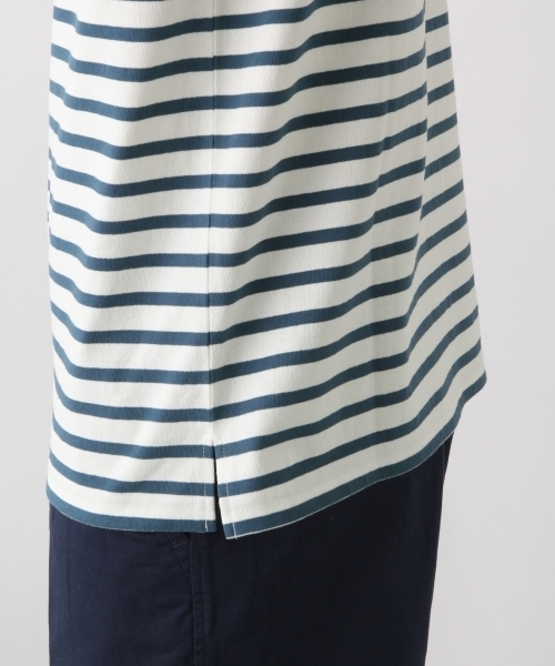 RAGEBLUE（レイジブルー）の「USAコットンバスクボーダー/796029（Tシャツ/カットソー・メンズ・ネイビー/その他/ブルー/ベージュ・MEDIUM/SMALL/LARGE）」の12枚目の写真