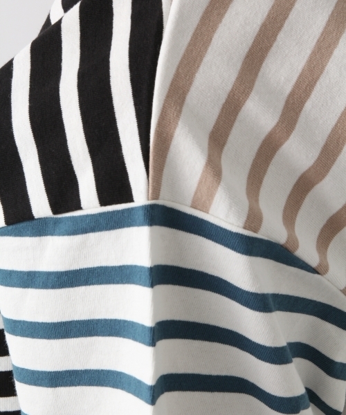 RAGEBLUE（レイジブルー）の「USAコットンバスクボーダー/796029（Tシャツ/カットソー・メンズ・ネイビー/その他/ブルー/ベージュ・MEDIUM/SMALL/LARGE）」の17枚目の写真