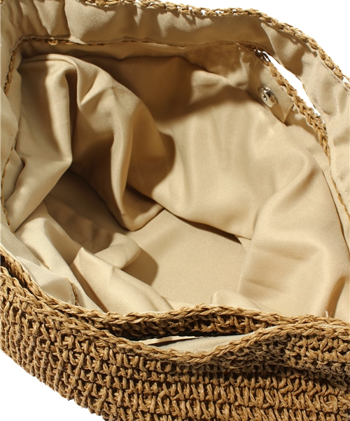 green label relaxing（グリーンレーベルリラクシング）の「GC ペーパーカゴスパンコールバッグ（トートバッグ・レディース・ブラック/ベージュ/ロイヤルブルー/ネイビー/ナチュラル/ブラウン・フリー）」の10枚目の写真