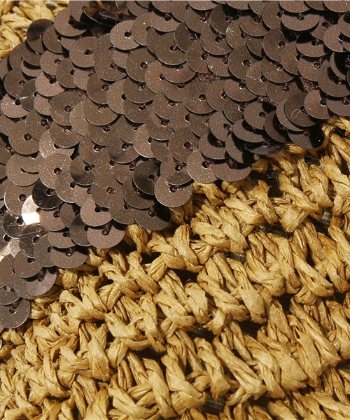 green label relaxing（グリーンレーベルリラクシング）の「GC ペーパーカゴスパンコールバッグ（トートバッグ・レディース・ブラック/ベージュ/ロイヤルブルー/ネイビー/ナチュラル/ブラウン・フリー）」の11枚目の写真