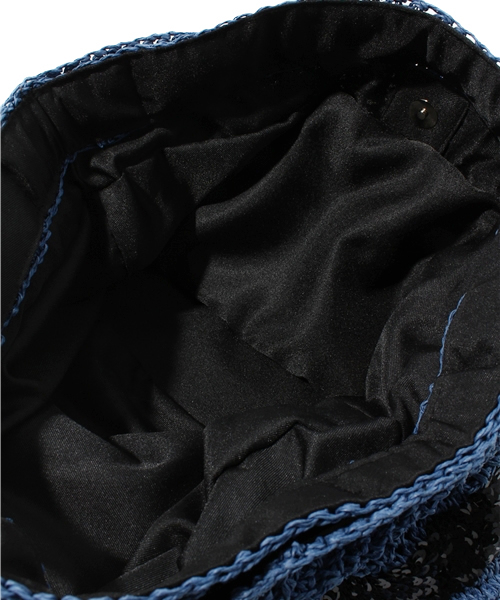 green label relaxing（グリーンレーベルリラクシング）の「GC ペーパーカゴスパンコールバッグ（トートバッグ・レディース・ブラック/ベージュ/ロイヤルブルー/ネイビー/ナチュラル/ブラウン・フリー）」の12枚目の写真