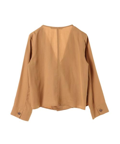YECCA VECCA(イェッカヴェッカ)の「金釦リヨセルジャケット(ミリタリージャケット・レディース・ブラック/キャメル・FREE)」の10枚目の写真