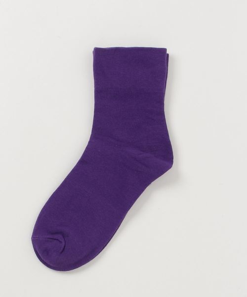 Fun & Daily（ファンアンドデイリー）の「F&D : キャンディカラーソックス（ソックス/靴下・レディース・ホワイト/ブラック/パープル/ピンク/イエロー/オレンジ/ブルー/グリーン・FREE）」の6枚目の写真