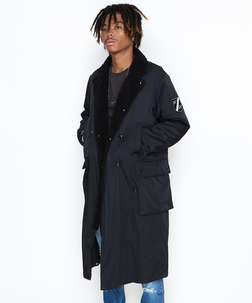 NUMBER (N)INE（ナンバーナイン）の「2WAY DOUBLE BREASTED BOA COAT（その他アウター・メンズ・ブラック/ベージュ/ネイビー・2/3/4）」の2枚目の写真