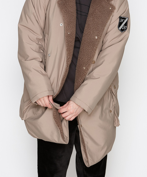 NUMBER (N)INE（ナンバーナイン）の「2WAY DOUBLE BREASTED BOA COAT（その他アウター・メンズ・ブラック/ベージュ/ネイビー・2/3/4）」の5枚目の写真