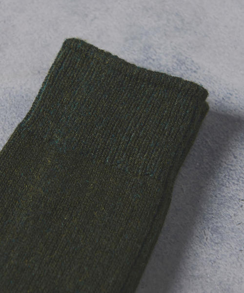 ROTOTO（ロトト）の「＜RoToTo（ロトト）＞ CO/WO RIB SOCKS（ソックス/靴下・メンズ・ホワイト/ワインレッド/ダークグリーン/ブラック/ベージュ/オレンジ・MEDIUM）」の7枚目の写真